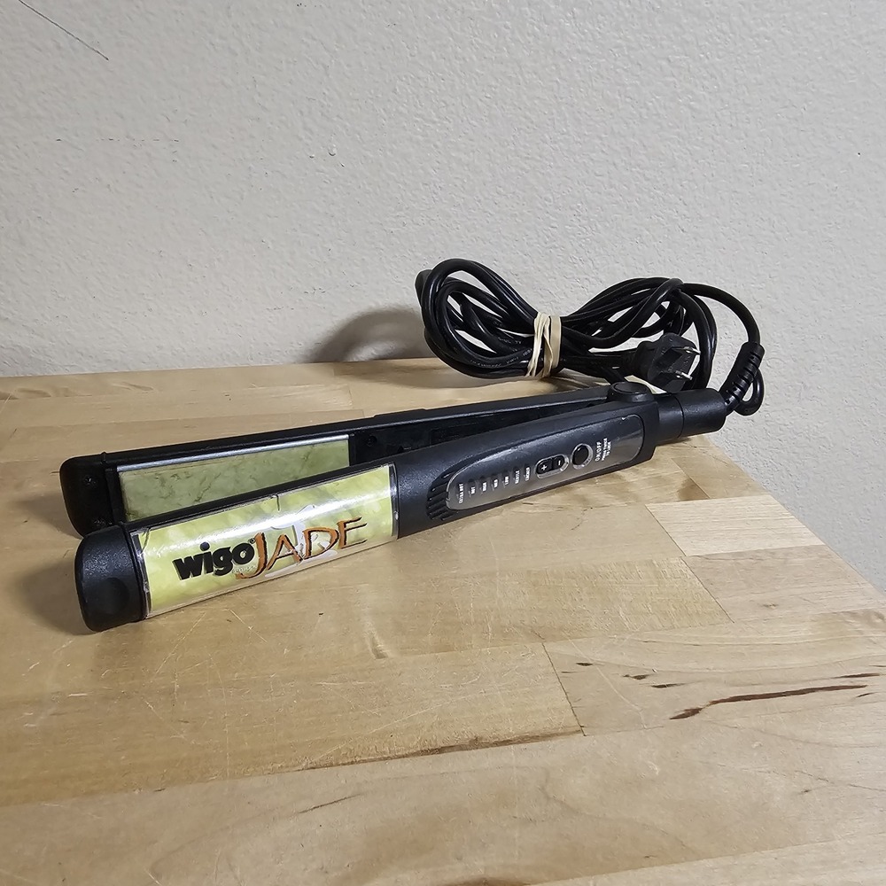 Wigo Jade Europe Hair Straightener Flat Iron 1" 6 Temp WG5318 Tested Working